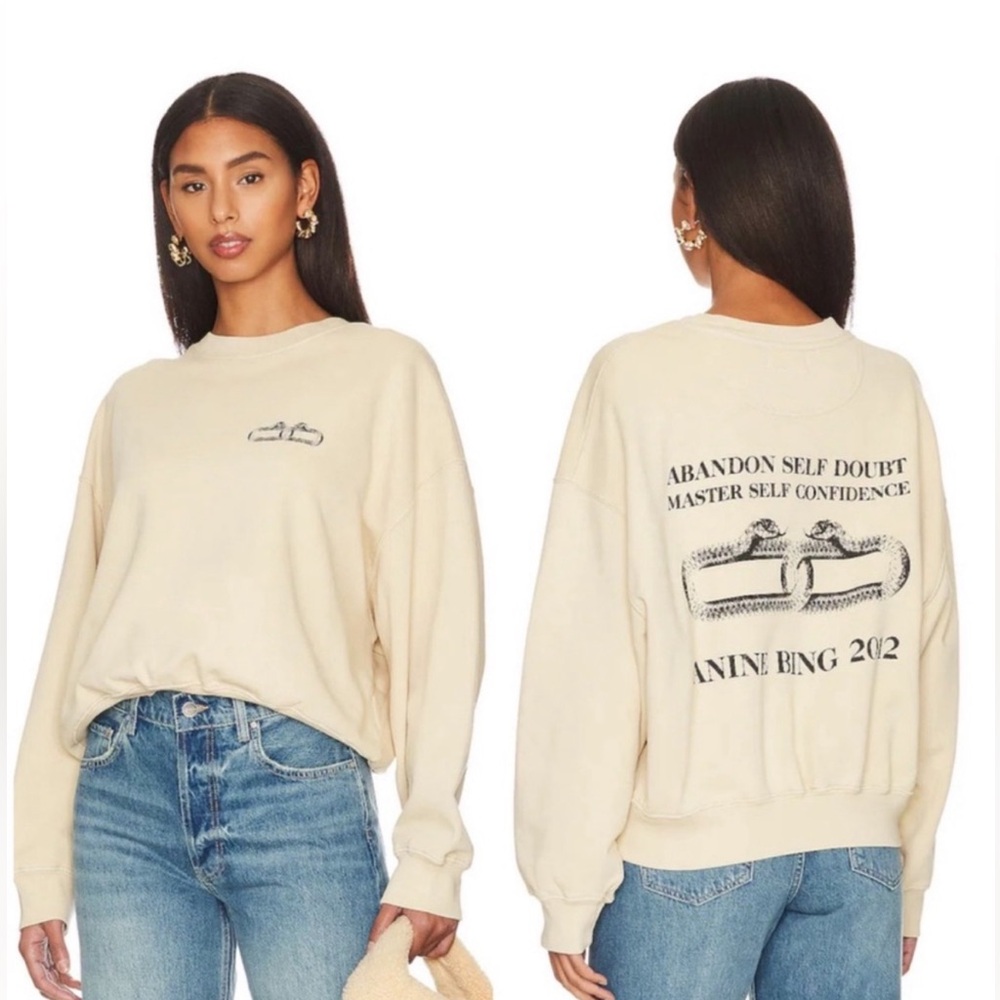 Anine Bing Leo Serpent Graphic sweatshirt - Picture 4 of 12